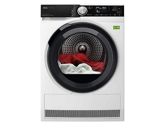 ASCIUGATRICE AEG XTR9HBGA9YA Serie 9000X A pompa di calore, 9 kg, profondità 636 mm, Bianco, Classe A