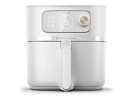 PHILIPS 7000 series Airfryer Combi XXL Connected FRIGGITRICE AD ARIA, capacità 1,4 kg, Max potenza 2200 W, 8 programmi, da 40 °C a 200 °C, Bianco